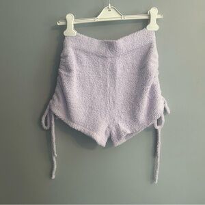 Lavender Women's Fuzzy Cozy Lounge Shorts - Nia